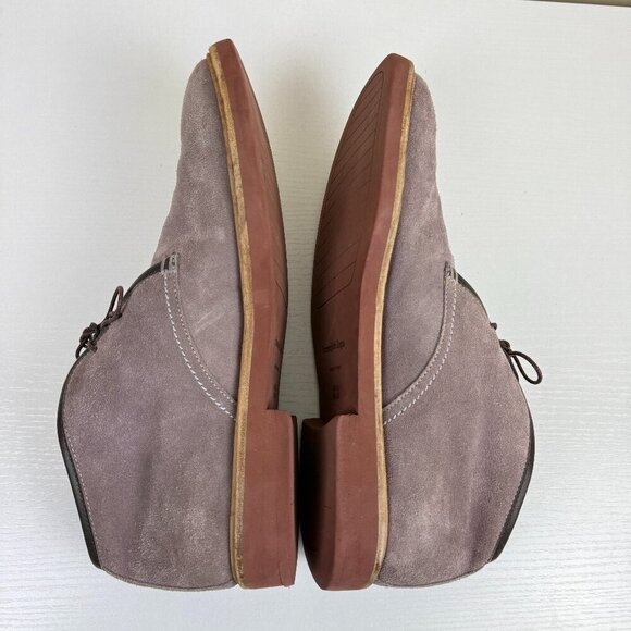 Ermenegildo Zegna Suede Chukka Boots in Taupe/Gray main image 6